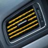 imageLivTee 20 Pieces Car Air Conditioner Decoration Strip for Vent Outlet Universal Waterproof Bendable Air Vent Outlet Trim Decoration Car Interior Accessories GreenShiny Gold