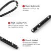 imageLivTee 20 Pieces Car Air Conditioner Decoration Strip for Vent Outlet Universal Waterproof Bendable Air Vent Outlet Trim Decoration Car Interior Accessories GreenBling Black