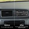 imageLivTee 20 Pieces Car Air Conditioner Decoration Strip for Vent Outlet Universal Waterproof Bendable Air Vent Outlet Trim Decoration Car Interior Accessories GreenBling White