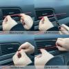 imageLivTee 20 Pieces Car Air Conditioner Decoration Strip for Vent Outlet Universal Waterproof Bendable Air Vent Outlet Trim Decoration Car Interior Accessories GreenShiny red