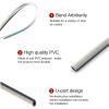 imageLivTee 20 Pieces Car Air Conditioner Decoration Strip for Vent Outlet Universal Waterproof Bendable Air Vent Outlet Trim Decoration Car Interior Accessories GreenShiny Silver
