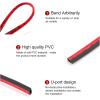 imageLivTee 20 Pieces Car Air Conditioner Decoration Strip for Vent Outlet Universal Waterproof Bendable Air Vent Outlet Trim Decoration Car Interior Accessories GreenShiny red