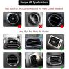 imageLivTee 20 Pieces Car Air Conditioner Decoration Strip for Vent Outlet Universal Waterproof Bendable Air Vent Outlet Trim Decoration Car Interior Accessories GreenBling Red