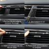 imageLivTee 20 Pieces Car Air Conditioner Decoration Strip for Vent Outlet Universal Waterproof Bendable Air Vent Outlet Trim Decoration Car Interior Accessories GreenBling White