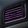 imageLivTee 20 Pieces Car Air Conditioner Decoration Strip for Vent Outlet Universal Waterproof Bendable Air Vent Outlet Trim Decoration Car Interior Accessories GreenPurple