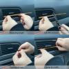 imageLivTee 20 Pieces Car Air Conditioner Decoration Strip for Vent Outlet Universal Waterproof Bendable Air Vent Outlet Trim Decoration Car Interior Accessories GreenShiny Gold