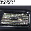 imageLivTee 20 Pieces Car Air Conditioner Decoration Strip for Vent Outlet Universal Waterproof Bendable Air Vent Outlet Trim Decoration Car Interior Accessories GreenBling AB