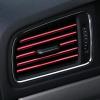 imageLivTee 20 Pieces Car Air Conditioner Decoration Strip for Vent Outlet Universal Waterproof Bendable Air Vent Outlet Trim Decoration Car Interior Accessories GreenRed