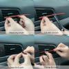 imageLivTee 20 Pieces Car Air Conditioner Decoration Strip for Vent Outlet Universal Waterproof Bendable Air Vent Outlet Trim Decoration Car Interior Accessories GreenRed