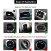 imageLivTee 20 Pieces Car Air Conditioner Decoration Strip for Vent Outlet Universal Waterproof Bendable Air Vent Outlet Trim Decoration Car Interior Accessories GreenGreen