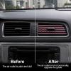imageLivTee 20 Pieces Car Air Conditioner Decoration Strip for Vent Outlet Universal Waterproof Bendable Air Vent Outlet Trim Decoration Car Interior Accessories GreenCarbon Red