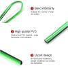 imageLivTee 20 Pieces Car Air Conditioner Decoration Strip for Vent Outlet Universal Waterproof Bendable Air Vent Outlet Trim Decoration Car Interior Accessories GreenGreen