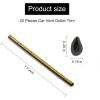 imageLivTee 20 Pieces Car Air Conditioner Decoration Strip for Vent Outlet Universal Waterproof Bendable Air Vent Outlet Trim Decoration Car Interior Accessories GreenShiny Gold