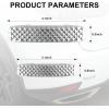 imageLivTee Car Metal Bumper for Doors Door Edge Guards Universal Car Bumper Protector Rubber AntiScratch Protectors Stickers Exterior Accessories for Car Truck and SUV Sliver4Pack