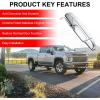 imageLivTee Exterior Chrome Door Handles Fit for Chevrolet 20072013 Fit for Cadillac Fit for GMC Sierra OEM 20828258 22738721 25960525 22738722 Front Rear Driver Passenger Side Set of 4Left Rear