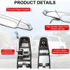 imageLivTee Exterior Chrome Door Handles Fit for Chevrolet 20072013 Fit for Cadillac Fit for GMC Sierra OEM 20828258 22738721 25960525 22738722 Front Rear Driver Passenger Side Set of 4Right Front