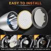 imageLivTee Extremely Bright Flashing Strobe Blinking Brake Stop Tail LED Lights Panel with 1157 Base Compatible with Harley Dyna Street Glide Road King Brilliant RedRear