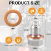 imageLivTee M14x15MM Stainless Steel Magnetic Oil Drain Plug With 3PCS Oil Pan Drain Plug Gasket Fits for Kawasaki Fits for Ford Fits for Honda Fits for Yamaha Fits for Hyundai Car Accessories