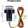 imageLivTee Motorcycle Handlebar End LED Lights Dual Color for Turn Signal Lights and Side Marker Lights or Running Lights AmberWhite