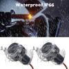 imageLivTee Motorcycle Handlebar End LED Lights Dual Color for Turn Signal Lights and Side Marker Lights or Running Lights AmberWhite