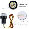 imageLivTee Motorcycle Handlebar End LED Lights Dual Color for Turn Signal Lights and Side Marker Lights or Running Lights AmberWhite
