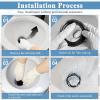 imageLivTee RV Toilet Seal Replacement for 300310320 RV Toilet Parts Flush Ball Seal Gasket Perfect Replacement for RV Toilet Seal Kit for 385311658 2 Pack