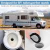 imageLivTee RV Toilet Seal Replacement for 300310320 RV Toilet Parts Flush Ball Seal Gasket Perfect Replacement for RV Toilet Seal Kit for 385311658 2 Pack