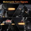 imageLivTee Super Bright 4PCS Motorcycle Indicators Flowing LED Turn Signal Lights 12V for Motorbike Scooter Quad Cruiser Off Road Amber YellowAmber Yellow