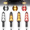 imageLivTee Super Bright 4PCS Motorcycle Indicators Flowing LED Turn Signal Lights 12V for Motorbike Scooter Quad Cruiser Off Road Amber YellowWhiteRedAmber