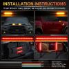 imageLivTee Universal 8quot Flexible LED Light Strip with Tail Brake Stop Turn Signal Lights Allinone for Motorcycle Scooter Quad Cruiser Off Road RedAmber
