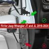 imageLivTee Upgraded Mirrors Doors Off with Blind Spot Mirror AntiShake Side View Mirrors Fit for Jeep Wrangler JT and JL 20182024 Wider View More Fixed and EasyInstall Car Exterior Accessories2PCS