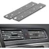 imageLivTee 20 Pieces Car Air Conditioner Decoration Strip for Vent Outlet Universal Waterproof Bendable Air Vent Outlet Trim Decoration Car Interior Accessories GreenBling White