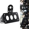 imageLivTee Motorcycle License Plate Bracket Side License Plate Mount and Holder Fits for Harley Fits for Yamaha Fits for Honda Fits Most Bikes and Motorcycles