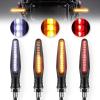 imageLivTee Super Bright 4PCS Motorcycle Indicators Flowing LED Turn Signal Lights 12V for Motorbike Scooter Quad Cruiser Off Road Amber YellowWhiteRedAmber