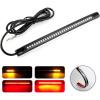 imageLivTee Universal 8quot Flexible LED Light Strip with Tail Brake Stop Turn Signal Lights Allinone for Motorcycle Scooter Quad Cruiser Off Road RedAmber