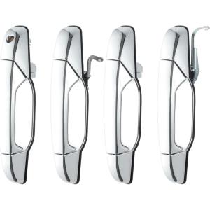 imageLivTee Exterior Chrome Door Handles Fit for Chevrolet 20072013 Fit for Cadillac Fit for GMC Sierra OEM 20828258 22738721 25960525 22738722 Front Rear Driver Passenger Side Set of 4All