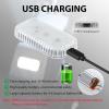 imageLivTee 2PCS Wireless Small Car LED Lights Interior USB Rechargeable Car Interior Led Night Light for Car Decor Car Accessories for Men and Woman White