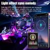 imageLivTee Accent Interior Car Lights Smart Car Interior Lights with App Control RGB LED Lights with Music Mode and DIY Mode 2 Lines Design LED Lights for Cars with Charger Car Accessories for WomenInterior Lights