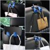 imageLivTee Beige Superior Leather Car Seat Back Headrest Hook Auto Seat Hook Hangers Interior Accessories for Purse Coats Umbrellas Grocery Bags Handbag 2PackBlue 1Pack