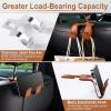 imageLivTee Beige Superior Leather Car Seat Back Headrest Hook Auto Seat Hook Hangers Interior Accessories for Purse Coats Umbrellas Grocery Bags Handbag 2PackBrown 1Pack