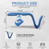 imageLivTee Beige Superior Leather Car Seat Back Headrest Hook Auto Seat Hook Hangers Interior Accessories for Purse Coats Umbrellas Grocery Bags Handbag 2PackBlue 2Pack