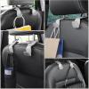 imageLivTee Beige Superior Leather Car Seat Back Headrest Hook Auto Seat Hook Hangers Interior Accessories for Purse Coats Umbrellas Grocery Bags Handbag 2PackGray 2Pack