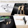 imageLivTee Beige Superior Leather Car Seat Back Headrest Hook Auto Seat Hook Hangers Interior Accessories for Purse Coats Umbrellas Grocery Bags Handbag 2PackBeige 1Pack