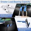 imageLivTee Beige Superior Leather Car Seat Back Headrest Hook Auto Seat Hook Hangers Interior Accessories for Purse Coats Umbrellas Grocery Bags Handbag 2PackBlue 1Pack
