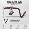 imageLivTee Beige Superior Leather Car Seat Back Headrest Hook Auto Seat Hook Hangers Interior Accessories for Purse Coats Umbrellas Grocery Bags Handbag 2PackBlack  Red 2Pack