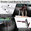 imageLivTee Beige Superior Leather Car Seat Back Headrest Hook Auto Seat Hook Hangers Interior Accessories for Purse Coats Umbrellas Grocery Bags Handbag 2PackBlack  Red 1Pack