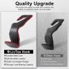imageLivTee Beige Superior Leather Car Seat Back Headrest Hook Auto Seat Hook Hangers Interior Accessories for Purse Coats Umbrellas Grocery Bags Handbag 2PackBlack  Red 2Pack