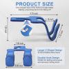 imageLivTee Beige Superior Leather Car Seat Back Headrest Hook Auto Seat Hook Hangers Interior Accessories for Purse Coats Umbrellas Grocery Bags Handbag 2PackBlue 1Pack