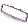 imageLivTee Bling Car Rearview Mirror Car Bling Decorations Rear View Mirror with HD Glass Bling Car Interior Accessories for Women and Teens  BluePink