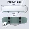 imageLivTee Car Rear View Mirror HD Glass Frameless 1181 Inch Panoramic Convex Interior Clipon Wide Angle Mirror to Reduce Blind Spot Effectively for Cars SUVs Trucks  Car AccessoriesStandardTape